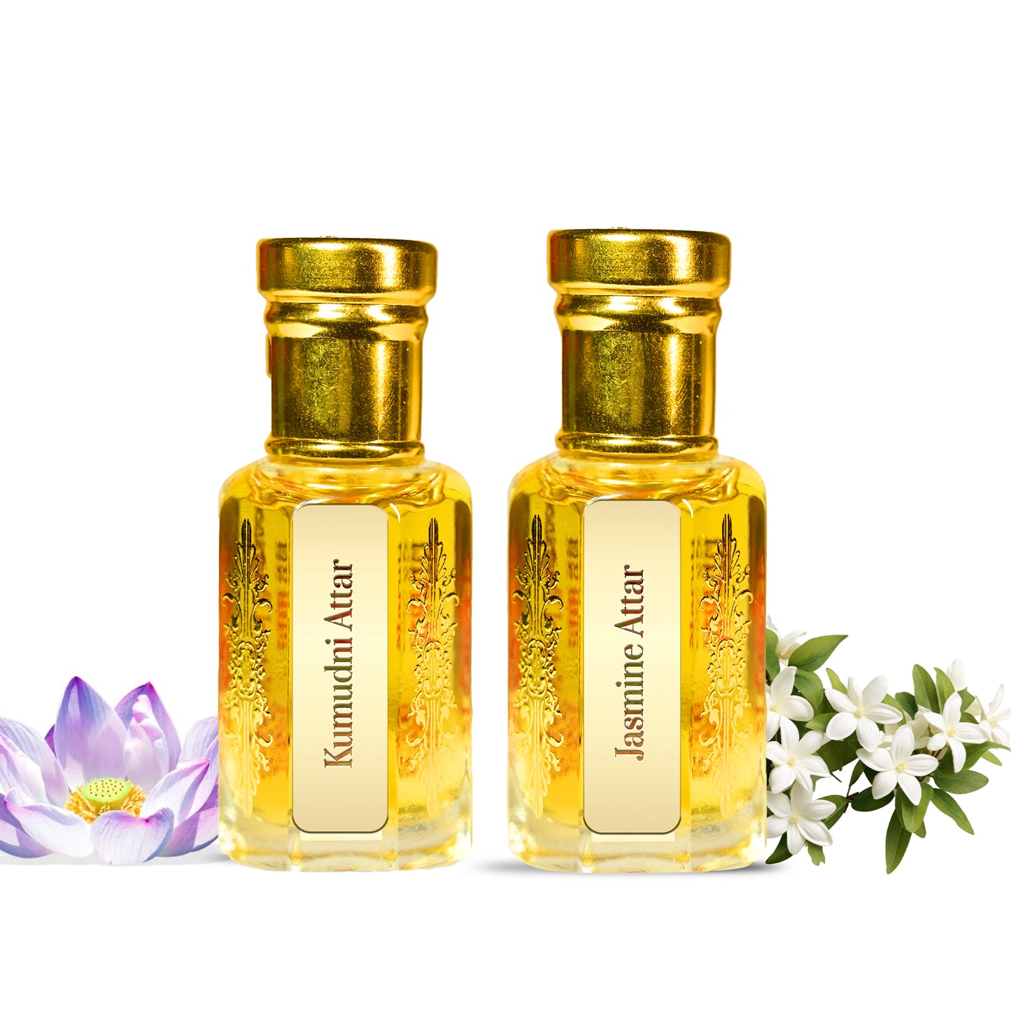 Kumudani & Jasmine Attar | Pure Floral Perfume from Kannauj