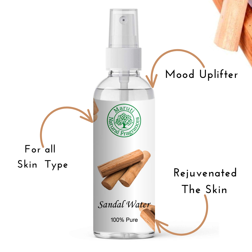 Pure Sandalwood Water – Natural Hydrating Mist & Toner from Kannauj