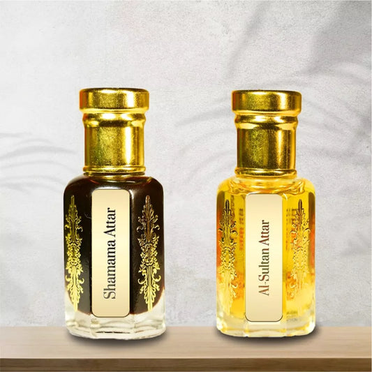 Al Sultan & Shamama Attar Combo by MNF Fragrances – pure Kannauj natural perfume oils