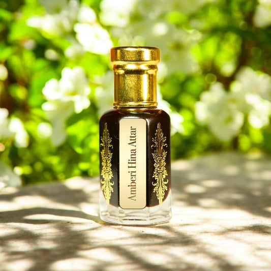 Ambari Hina Attar Bottle – Traditional Natural Perfume Oil from Kannauj by Maruti Natural Fragrances