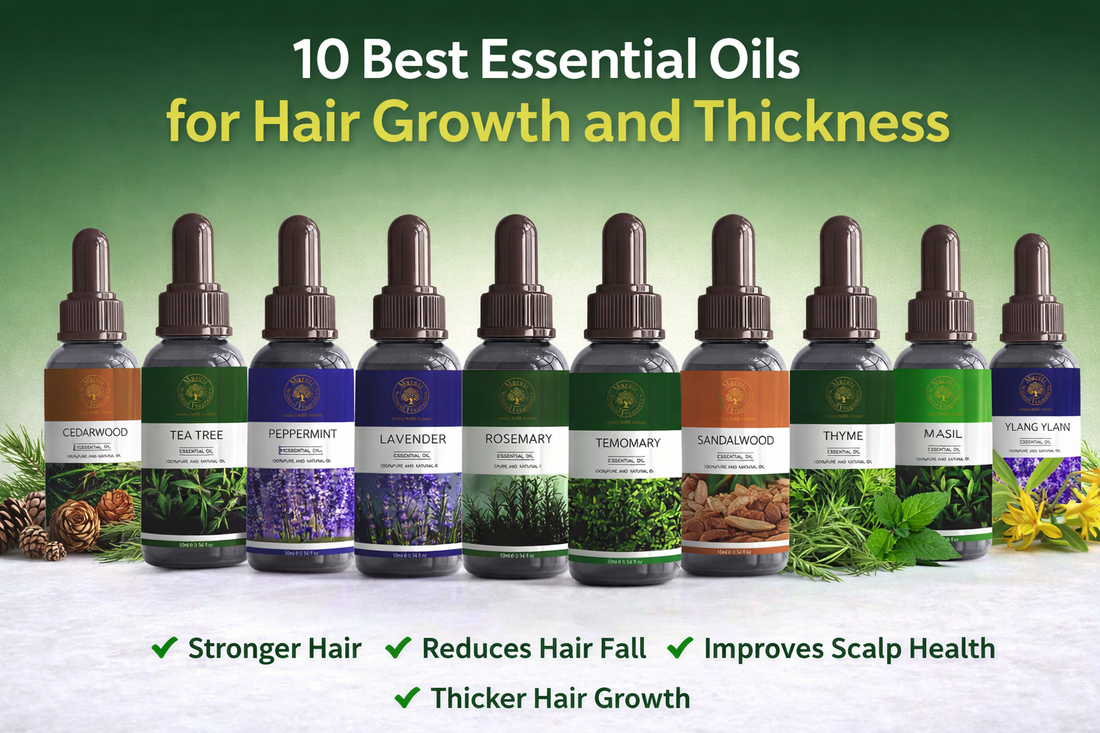 10 Best Essential Oils for Hair Growth and  Thickness (Natural Hair Growth Guide)