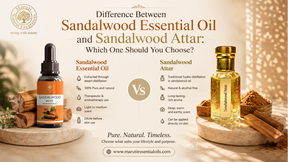 Difference Between Sandalwood Essential Oil and Sandalwood Attar