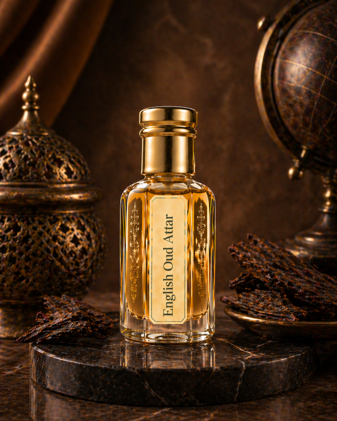 English Oud Attar – Premium Oud Perfume Oil from Kannauj