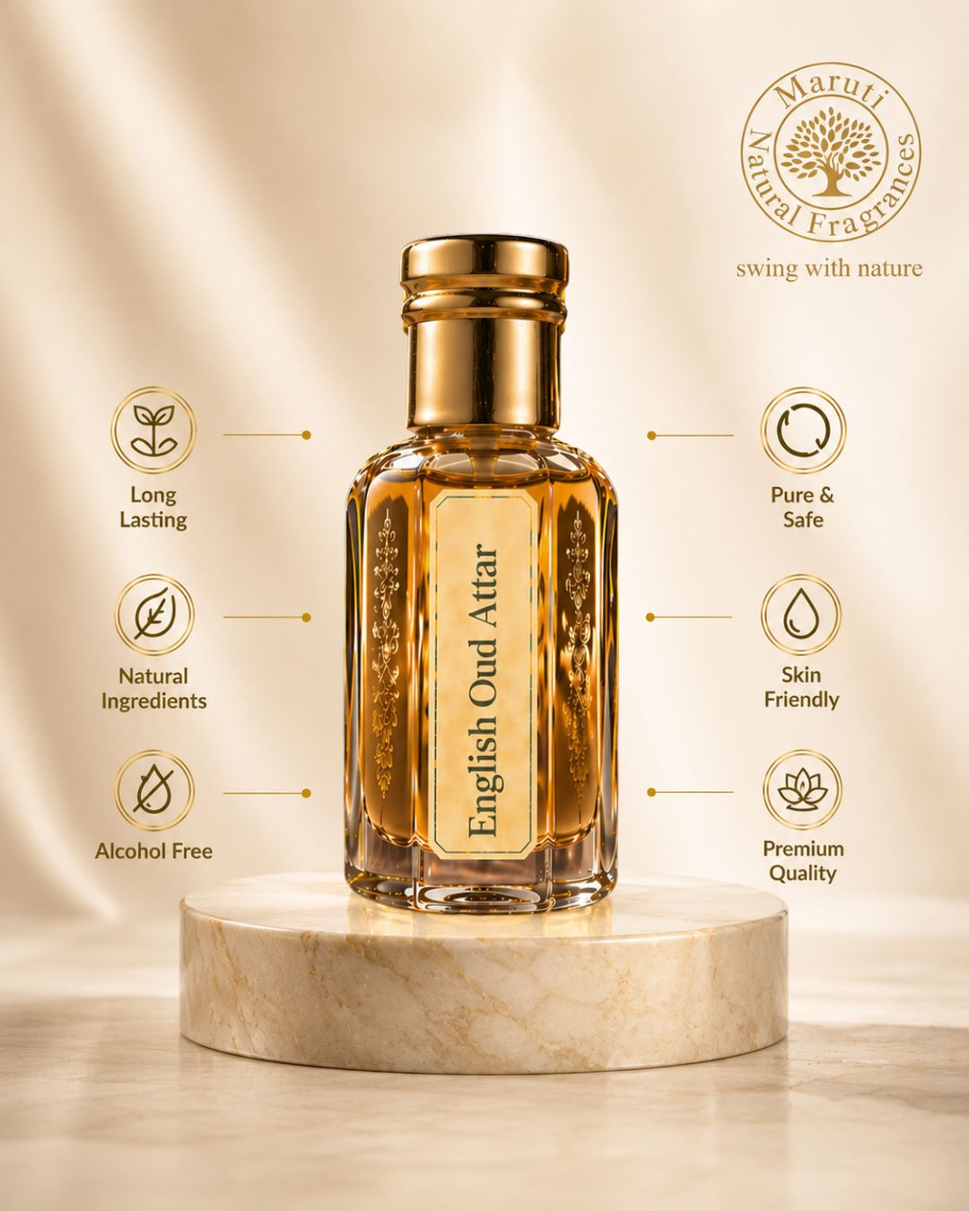 English Oud Attar – Premium Oud Perfume Oil from Kannauj
