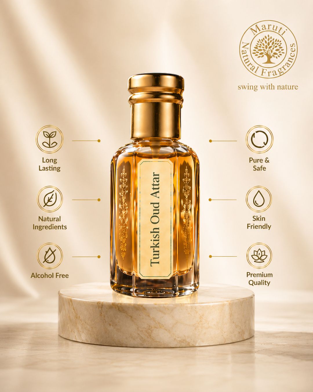 Turkish Oud Attar – Luxurious Oud Perfume Oil from Kannauj
