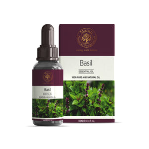 Pure Basil Essential Oil – Refreshing Herbal Oil for Mind & Body Balance | Maruti Natural Fragrances