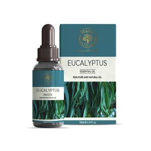 Pure Eucalyptus Essential Oil Bottle – Natural Refreshing Diffuser & Massage Oil from Kannauj by Maruti Natural Fragrances
