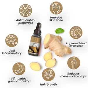 Pure Ginger Essential Oil – Warming & Energizing Natural Extract