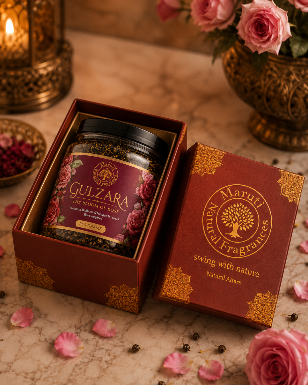 Gulzara Bakhoor – Premium Rose Incense