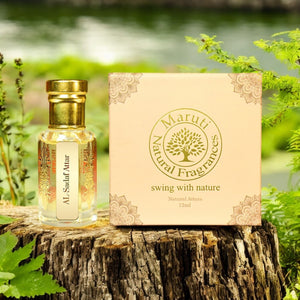 Al-Sadaf Attar Bottle – Natural Floral Oriental Perfume Oil from Kannauj by Maruti Natural Fragrances