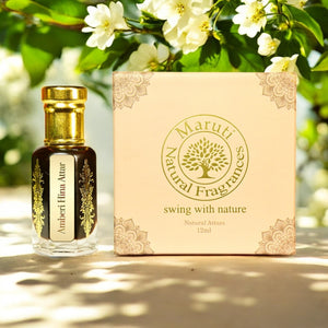 Ambari Hina Attar Bottle – Traditional Natural Perfume Oil from Kannauj by Maruti Natural Fragrances
