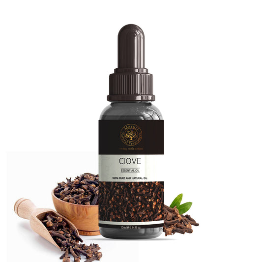 Clove Bud Essential Oil Bottle – Pure and Natural Aromatherapy Oil from Kannauj by Maruti Natural Fragrances