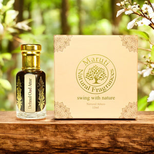 Dehnul Oud Attar by Maruti Natural Fragrances – pure agarwood perfume oil from Kannauj