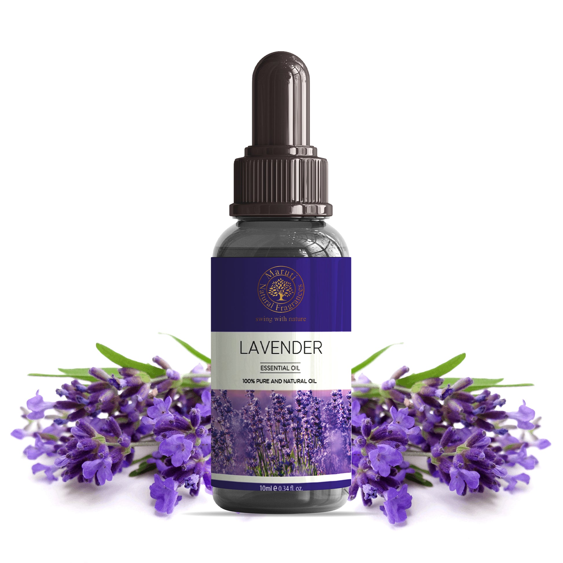 Pure Lavender Essential Oil Bottle by MNF Fragrances – Calming Floral Aroma