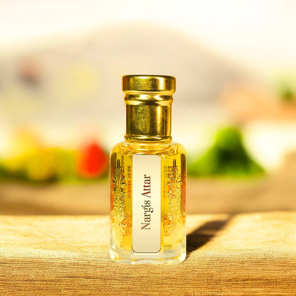 Nargis Attar Bottle – Natural Floral Perfume Oil from Kannauj by Maruti Natural Fragrances
