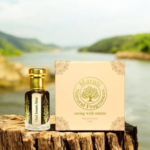 Oud Assam Attar by Maruti Natural Fragrances – natural agarwood perfume oil handcrafted in Kannauj