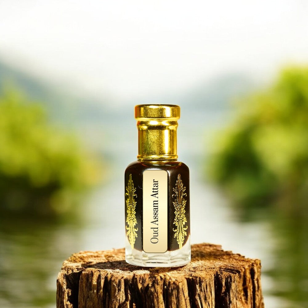 Oud Assam Attar by Maruti Natural Fragrances – natural agarwood perfume oil handcrafted in Kannauj