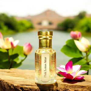 Pink Lotus Attar by Maruti Natural Fragrances – natural floral perfume oil handcrafted in Kannauj from lotus petals