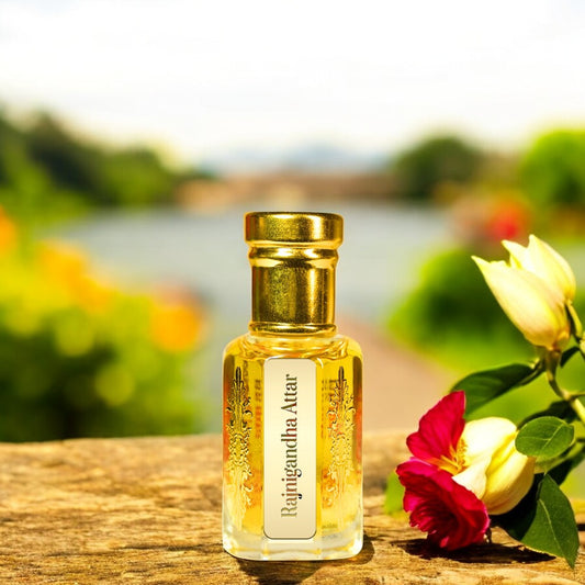 Rajanigandha Attar by Maruti Natural Fragrances—pure tuberose natural perfume oil handcrafted in Kannauj