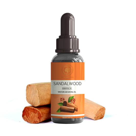 Pure Sandalwood Essential Oil Bottle by MNF Fragrances – Natural Woody Aroma