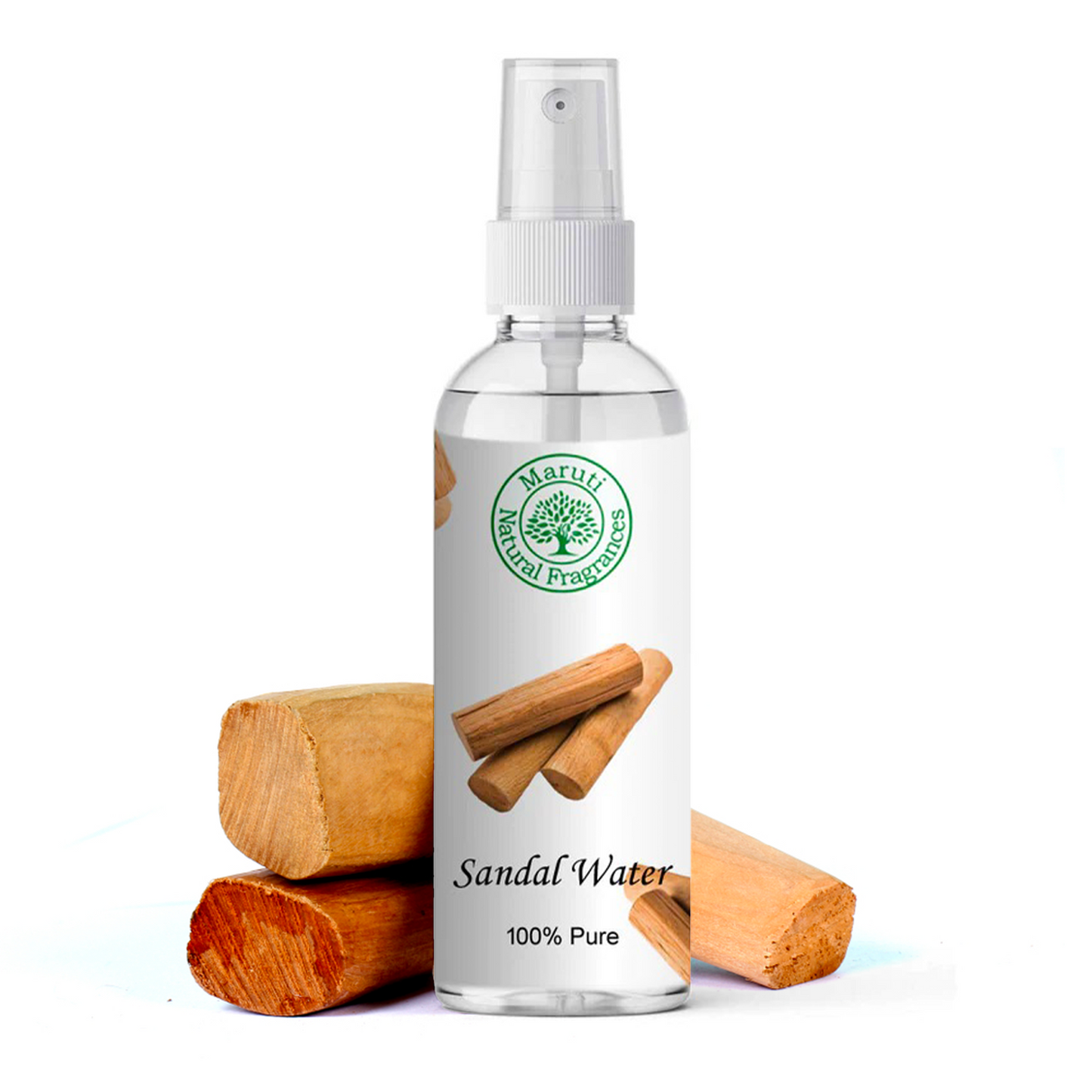 Pure Sandalwood Water Hydrosol – Natural Face Mist & Toner from Kannauj by Maruti Natural Fragrances