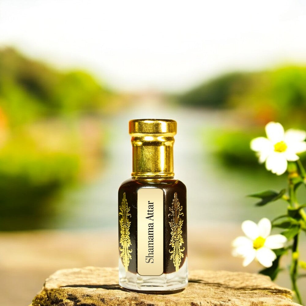 Shamama Attar Bottle – Traditional Indian Herbal Perfume Oil from Kannauj by Maruti Natural Fragrances