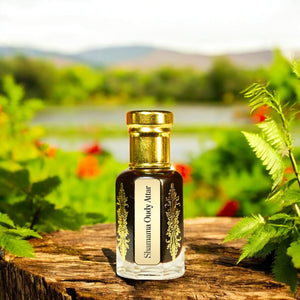 Shamama Oudy Attar Bottle – Natural Oud-Based Indian Perfume Oil from Kannauj by Maruti Natural Fragrances