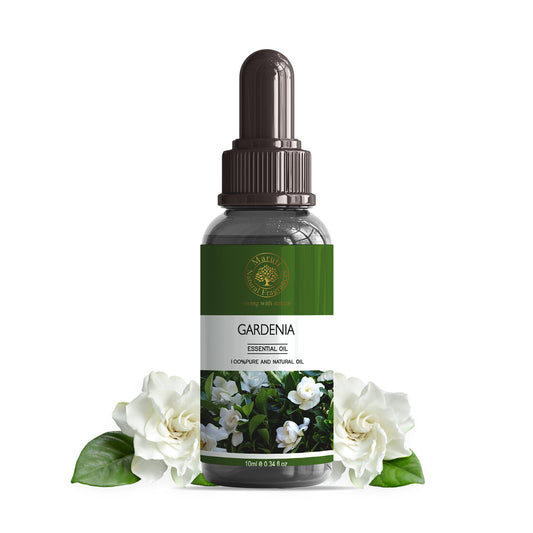 Pure Gardenia Essential Oil Bottle – Exotic Floral Aromatherapy Oil from Kannauj by Maruti Natural Fragrances