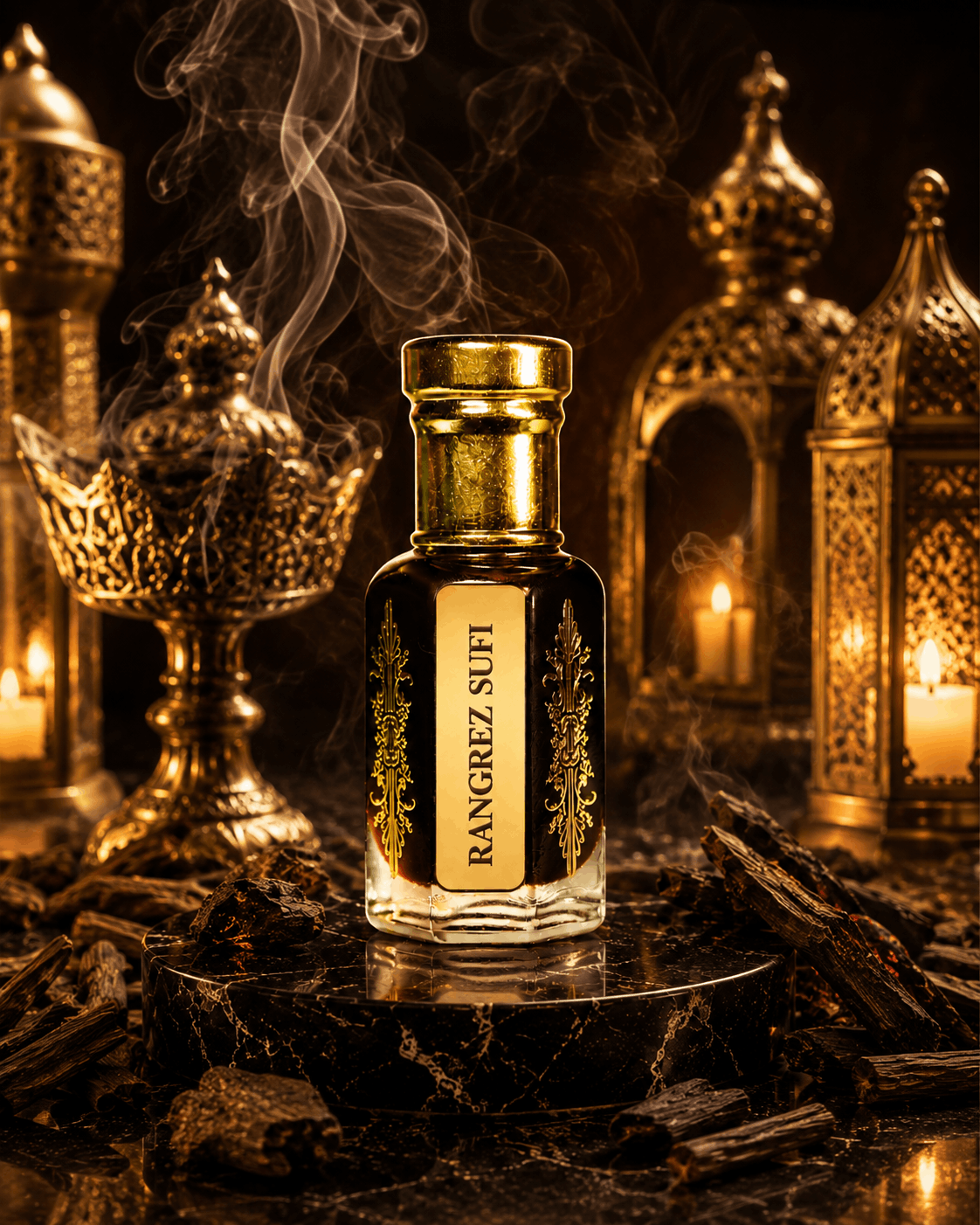 Rangrez Sufi Bakhoor – Premium Rose Oud Incense